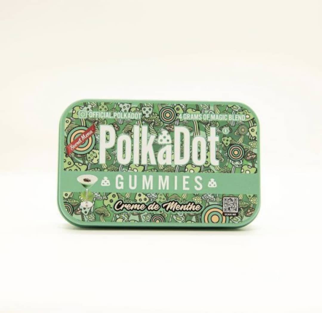 Polkadot Creme de Menthe Gummies