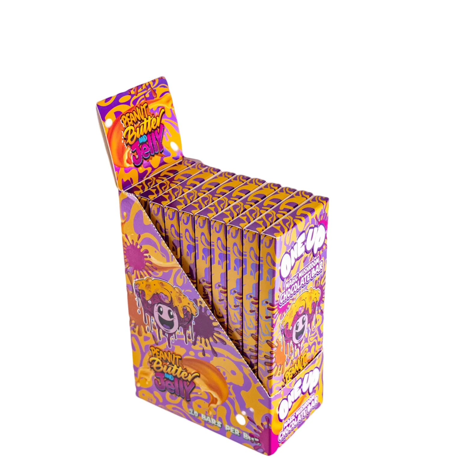 One up Peanut Butter and Jelly Mushroom Bar