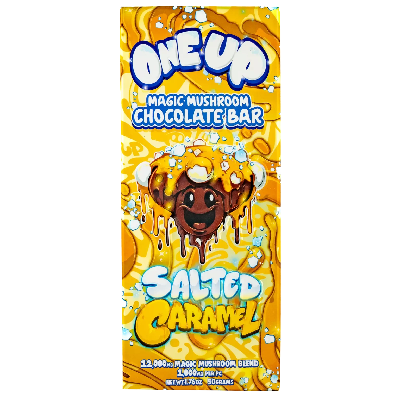 Salted Caramel Mushroom Chocolate Bars